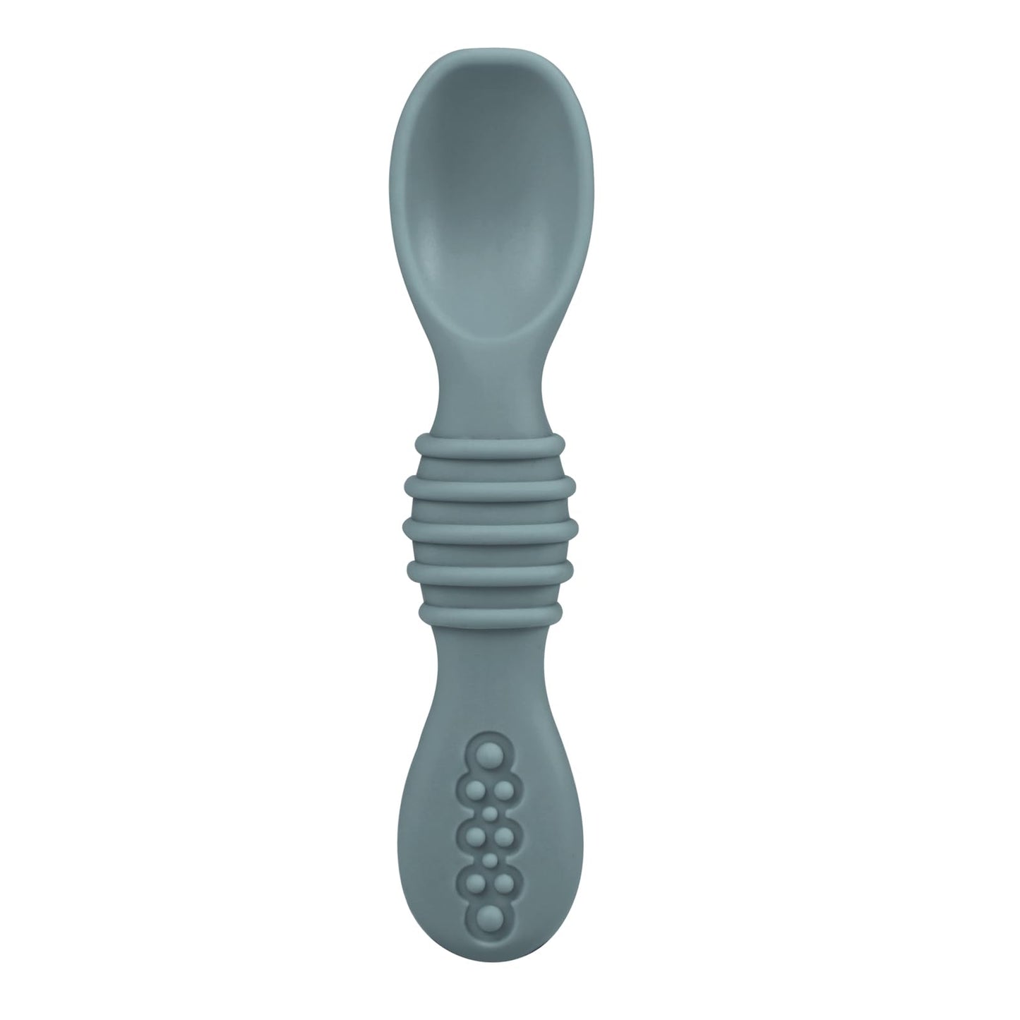 PandaEar 6 Pack Silicone Baby Spoons - Self Feeding Utensils 6-12 Months - Infant Spoons First