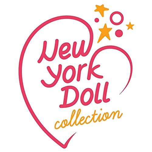 The New York Doll Collection My First Doll Stroller with Basket & Heart Design Foldable Doll