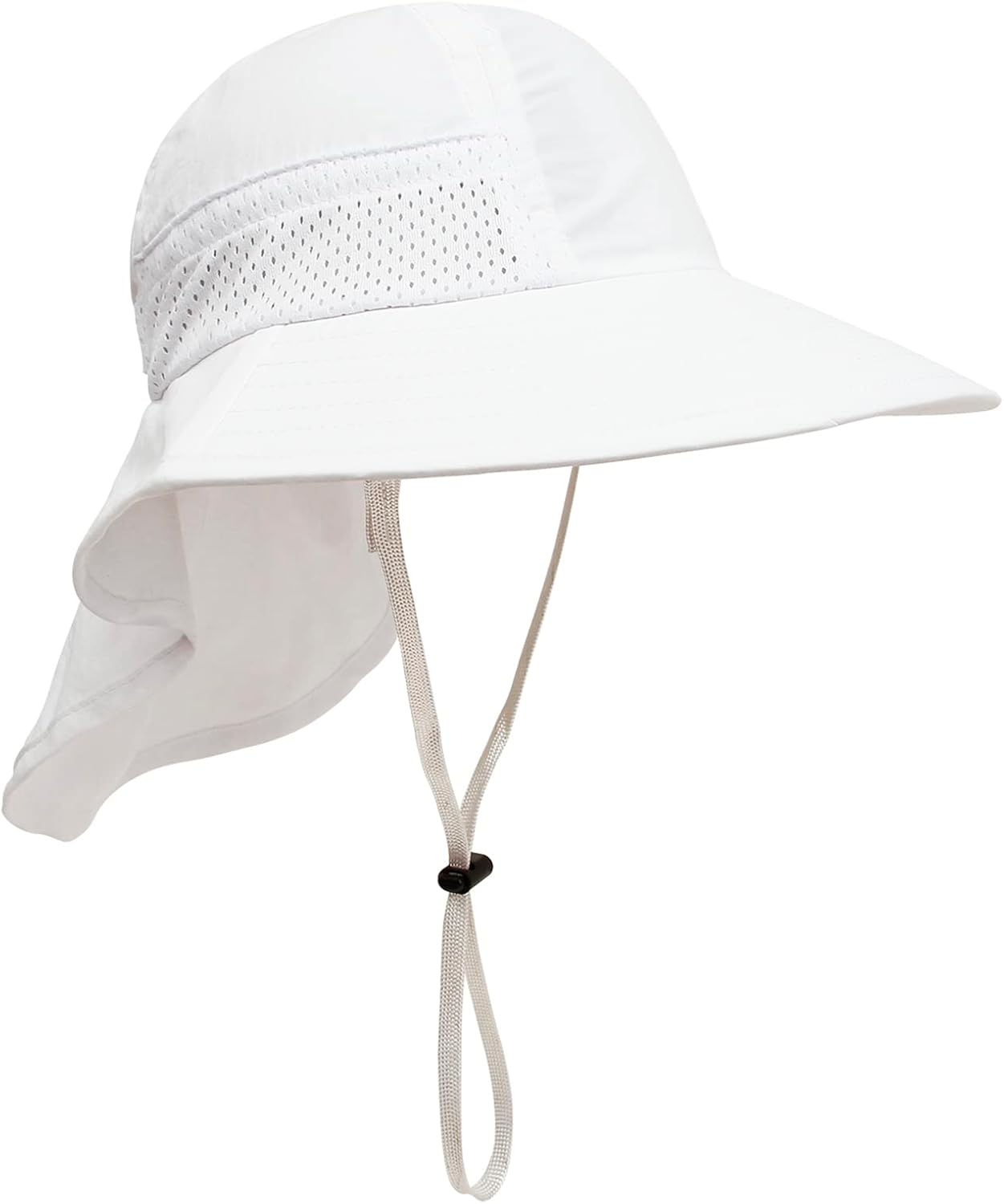 CHUNG Baby Sun Protection Hat Summer Toddler Adjustable UPF 50+ Wide Brim Neck Flap Beach Caps Boys