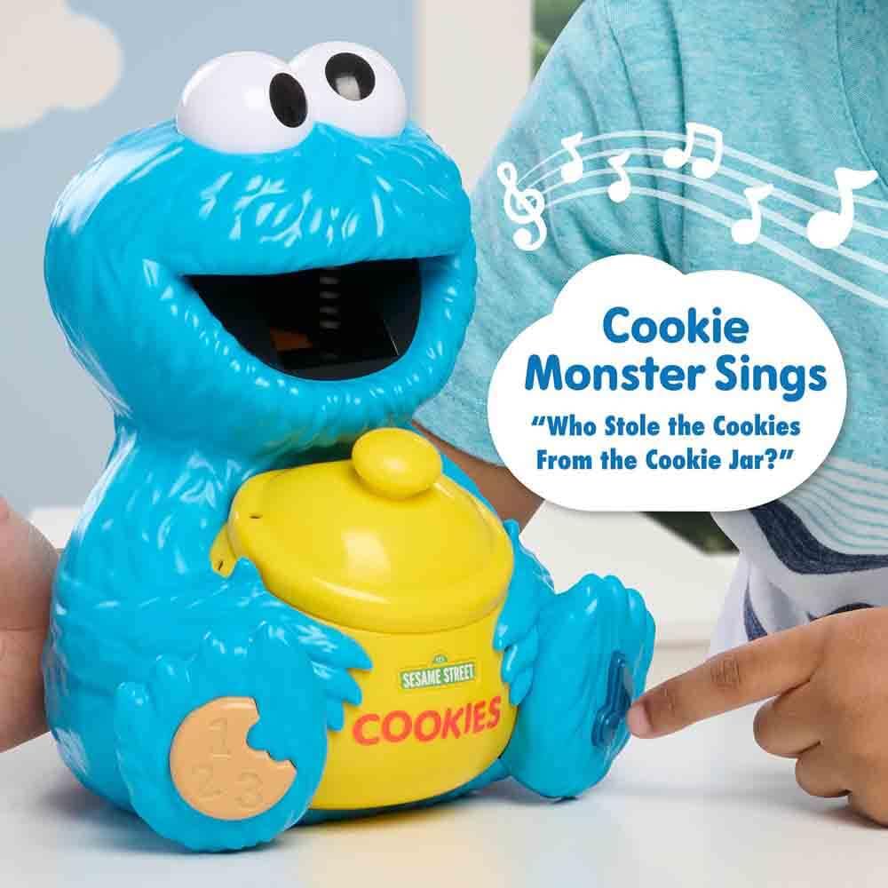 Sesame Street Cookie's Counting Jar, 12-Pieces, 20+ Phrases and Sounds, Learning and Education