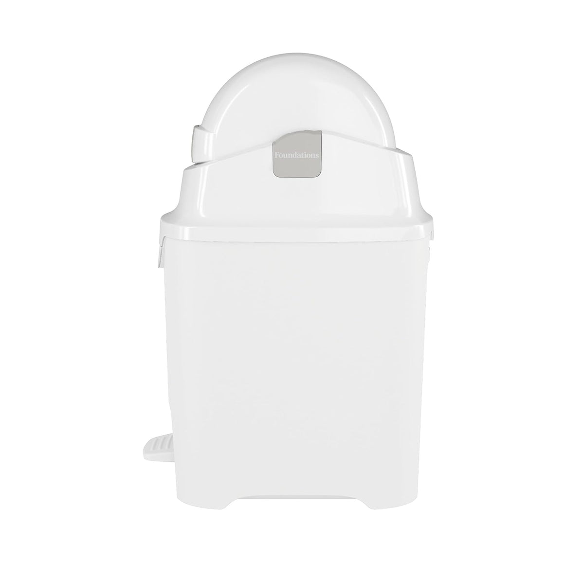 Foundations Mini Hands-Free Diaper Pail with Airtight Lid - Durable & Odorless Diaper Disposal