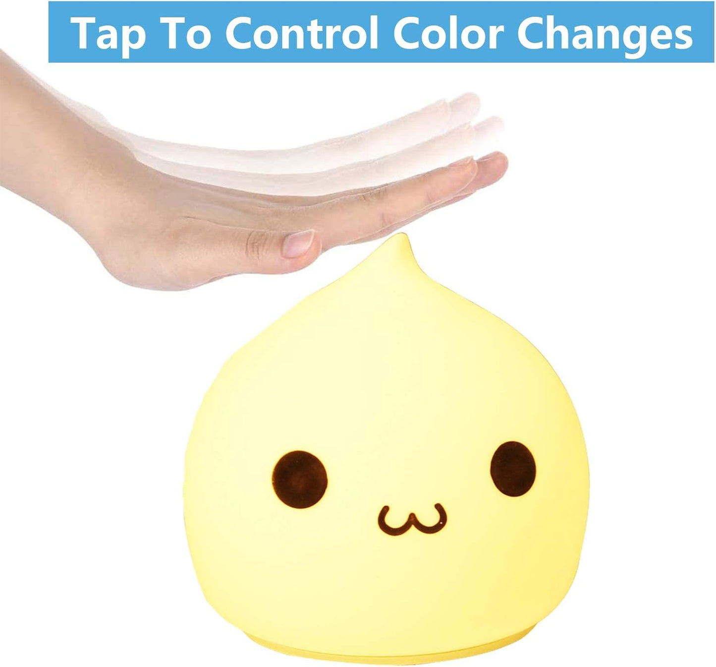ZKLiLi Night Light for Kids, Cute Lamp Dumpling Light Birthday Gifts for Girls Boys, Kawaii