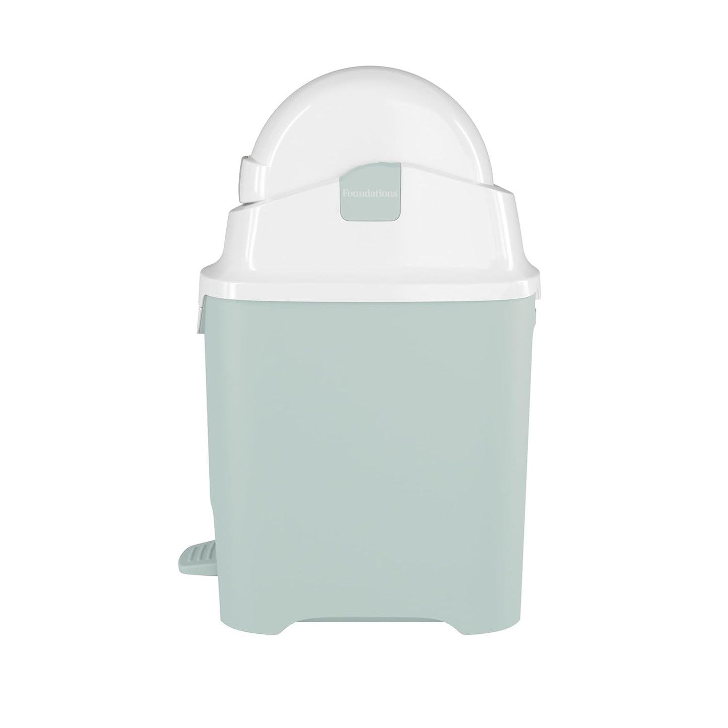 Foundations Mini Hands-Free Diaper Pail with Airtight Lid - Durable & Odorless Diaper Disposal
