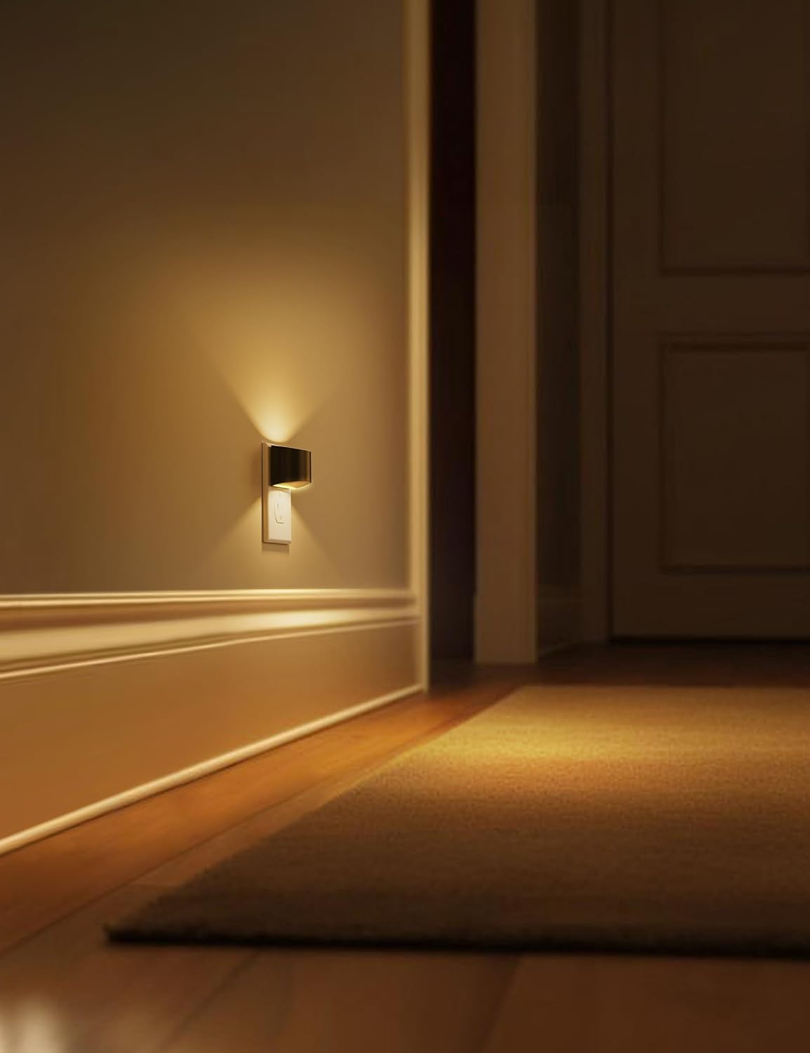 L LOHAS LED Night Lights Plug into Wall 2 Pack, Dusk to Dawn Sensor Nightlight, Brightness