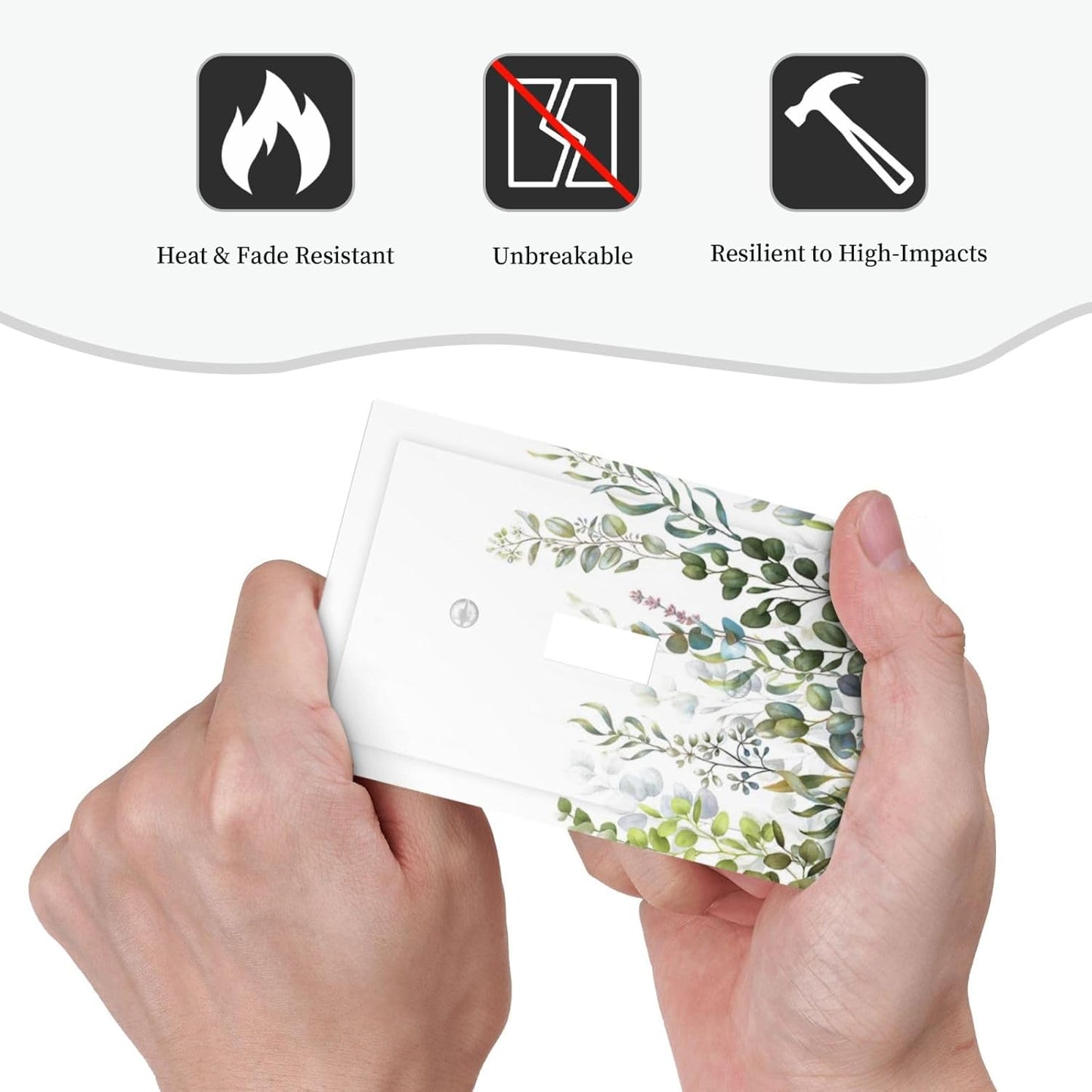 Green Eucalyptus Leaf Plant Herbs Springnature Decorative Light Switch Cover 1 Gang Single Toggle