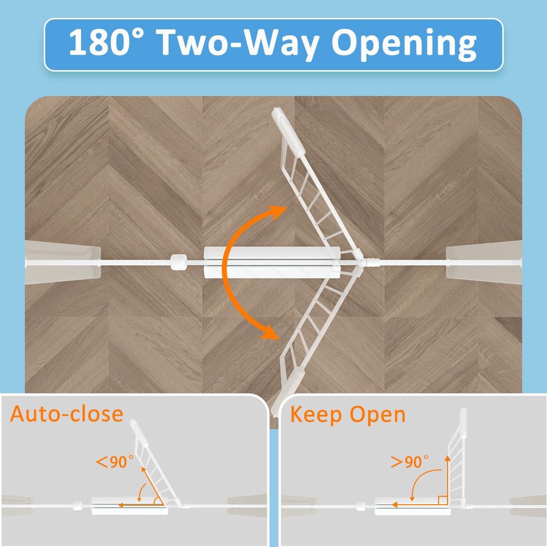 TSAYAWA Baby Gate Extra Wide Fits 71.5-85.8 inch Wide Opening - Dog Pet Gates for Doorways Stairs
