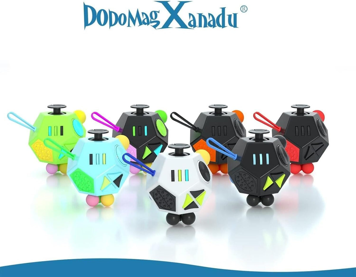 Fidget Dodecagon –12-Side Fidget Toys Cube Relieves Stress and Anxiety Anti Depression Cube for