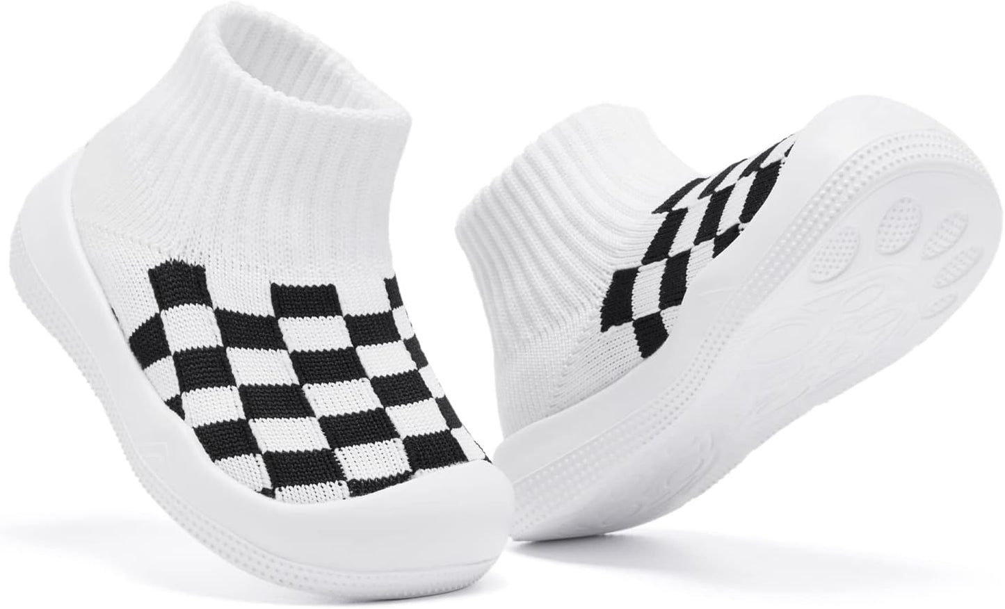 Eashi Baby Boy Girl Non-Skid Indoor Infant Walking Shoes Breathable Warm Elastic Sock Shoes with