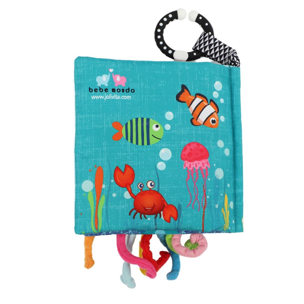 Cloth Crinkle Books for Babies Toddler – Touch and Feel Soft Baby Books, Interactive Early Learning