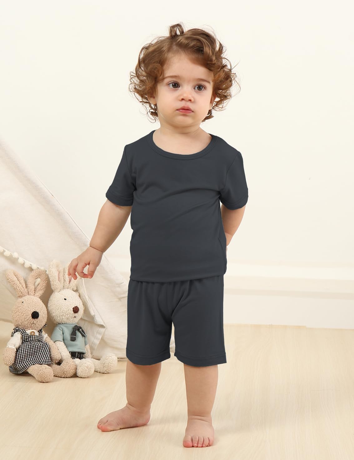 Jimonda Baby Boys Girls Pajama Sets Toddler Sleepwear Cool Jammies 2pcs Viscose from Bamboo PJs