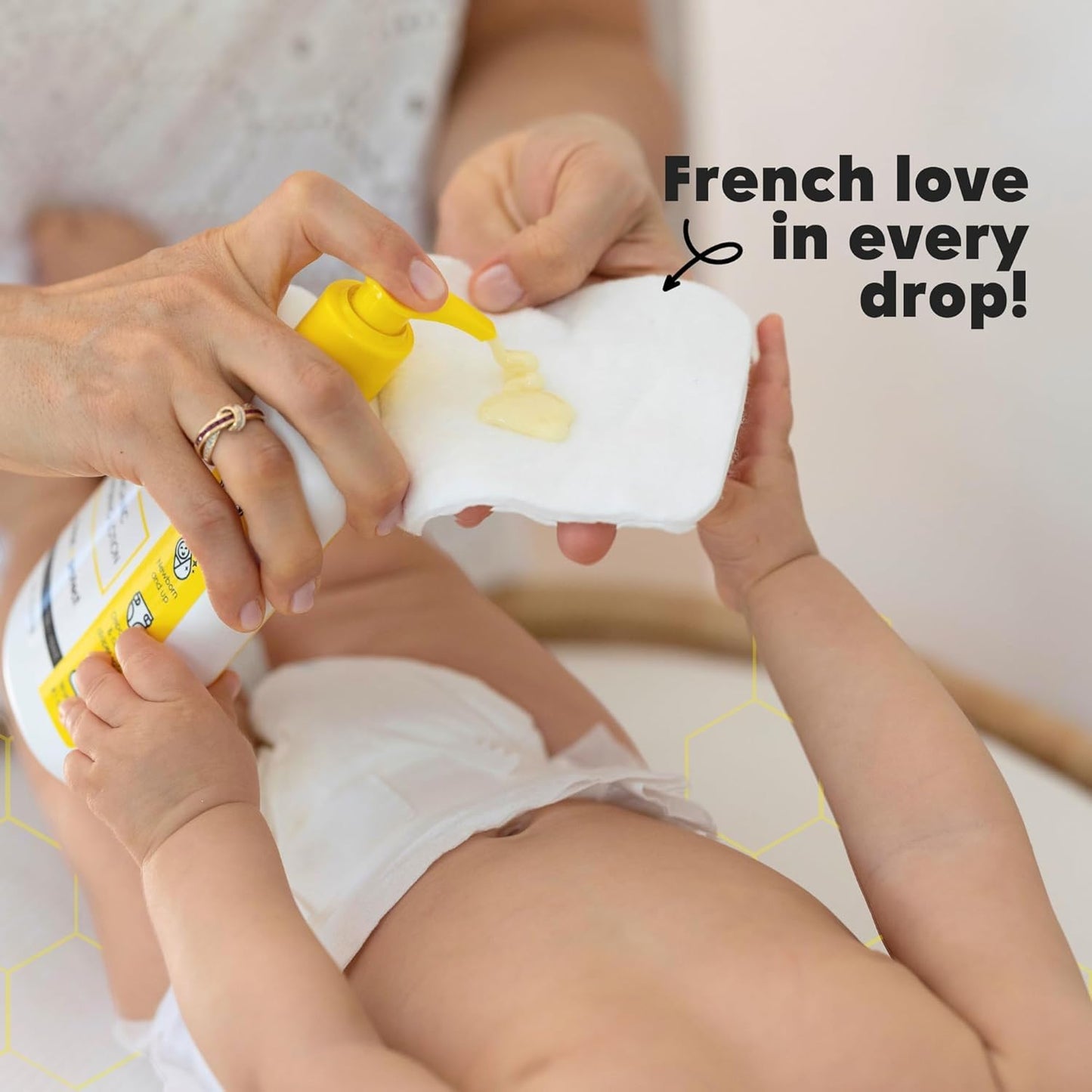 La Petite Creme French Premium Liniment Baby Lotion - Diaper Cream Alternative to Wet Wipes
