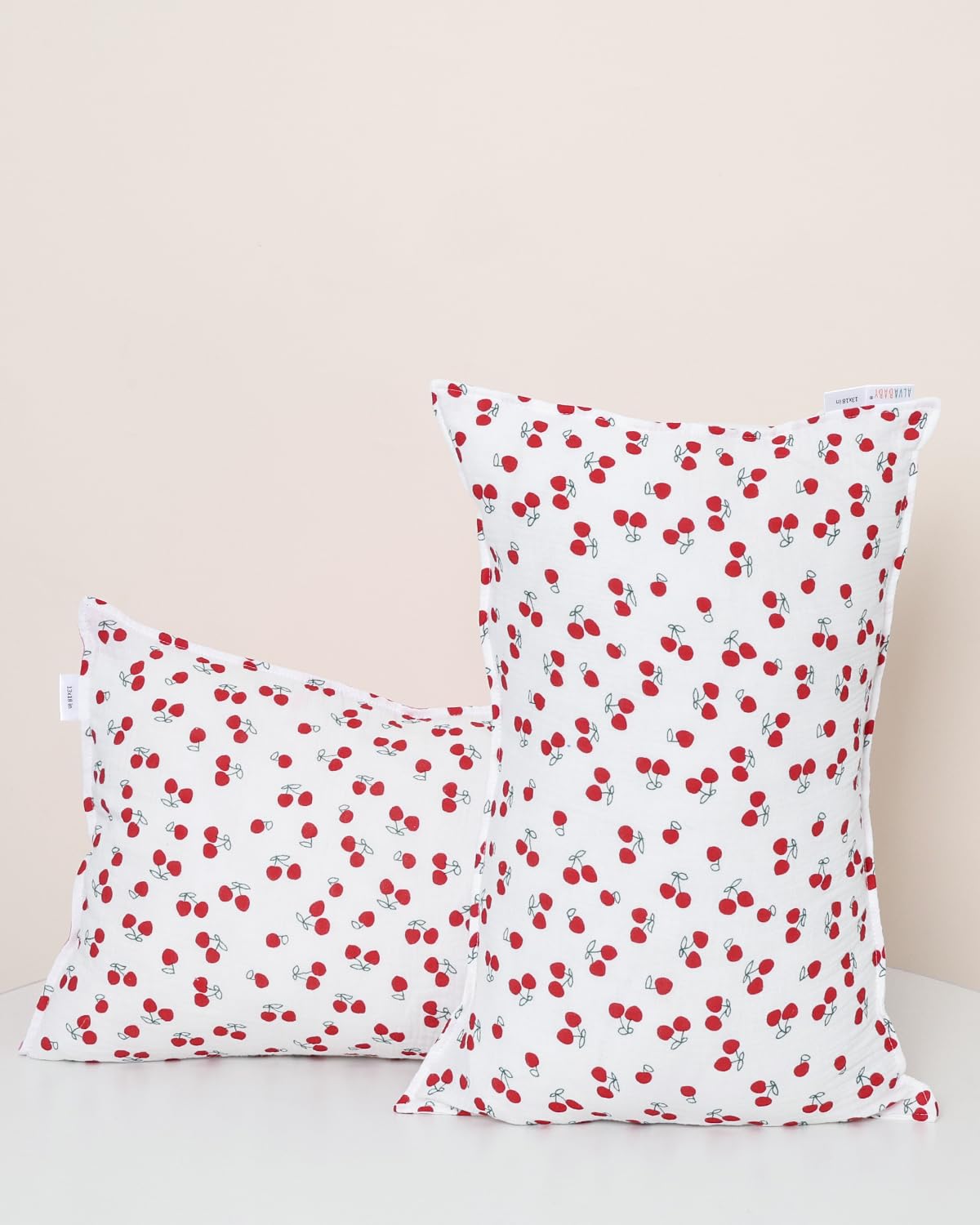 ALVABABY Toddler Pillowcases 2 Pack Muslin Cotton Kids Pillow Cover Fit 13"x 18" or 12"x16"