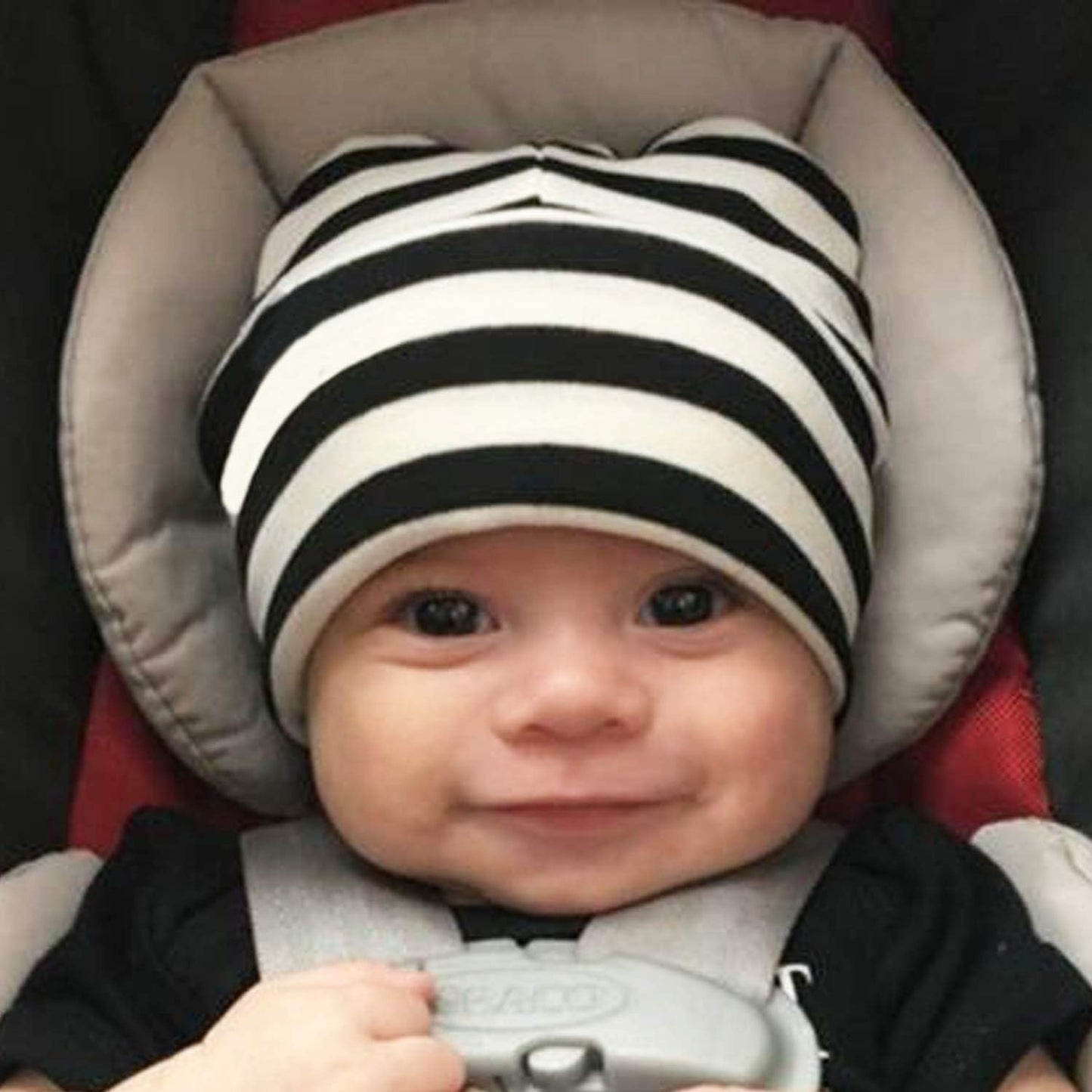 DRESHOW BQUBO 4 Pieces Baby Beanie Newborn Toddler Soft Cute Knit Hat Hospital Hats for Baby Boys