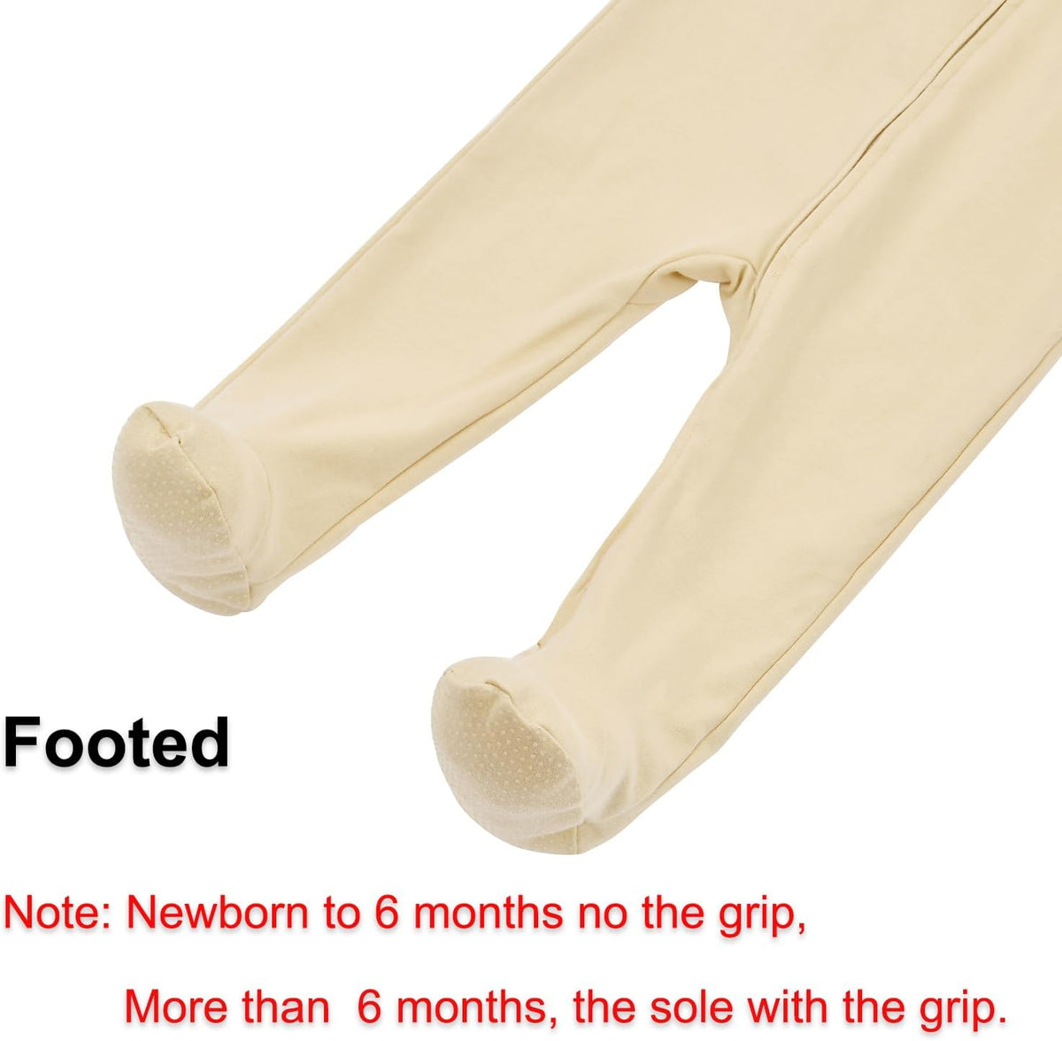 Aablexema Baby Footed Pajamas with Mitten Cuffs Zipper 4-Pack Infant Newborn Cotton Long Sleeve