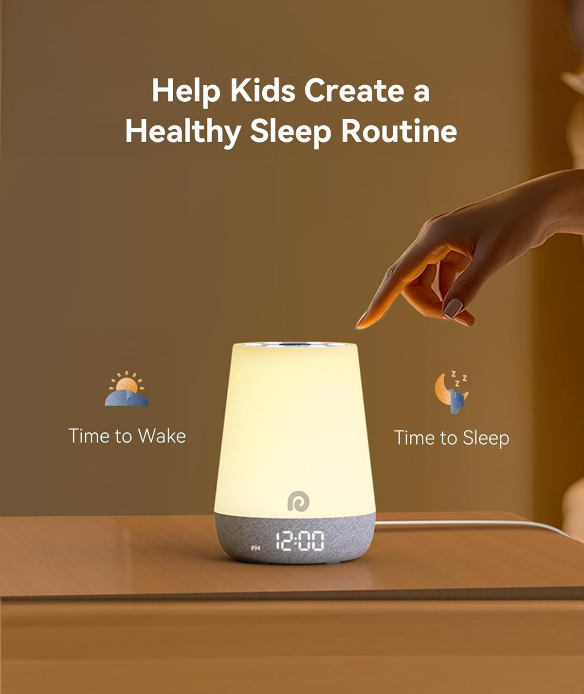 Dreamegg Sound Machine Baby - White Noise Sound Machine Baby With Night Light, Ok to Wake Alarm