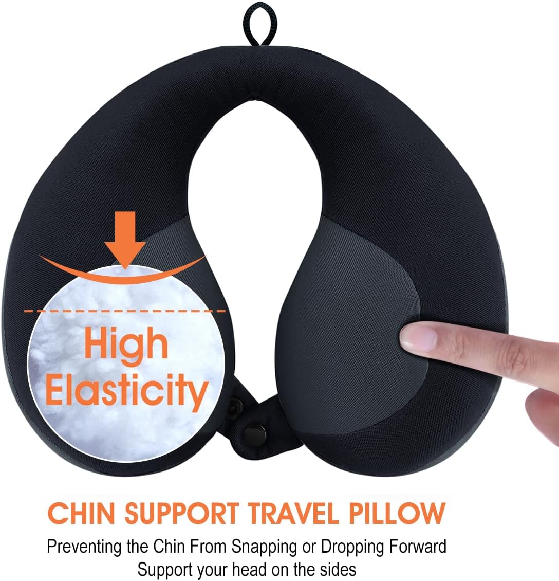 INFANZIA Kids Chin Supporting Travel Neck Pillow, Helps Support Head and Neck, Comfortably Designed
