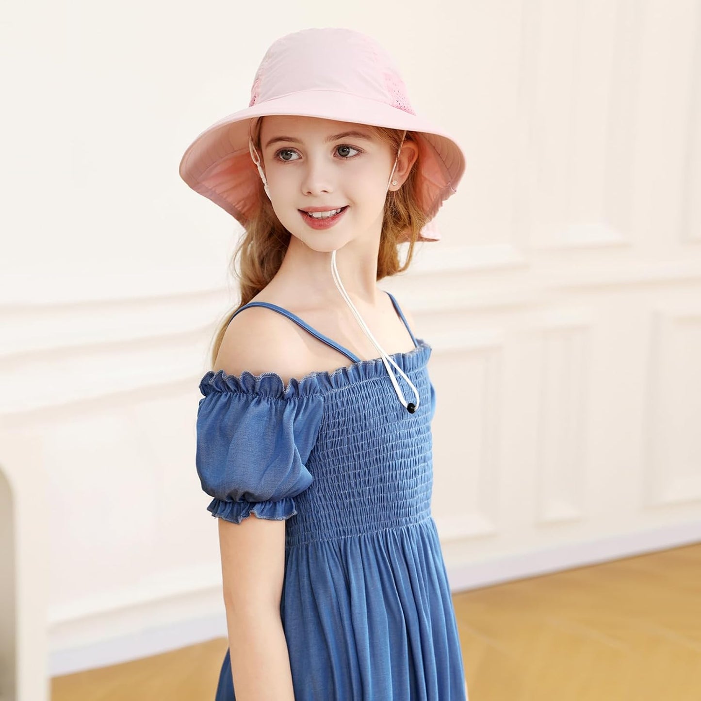 XIAOHAWANG Girls Sun Hat Baby Beach Hats Boys UPF 50+ Kids Summer Protection Cap Toddler Breathable