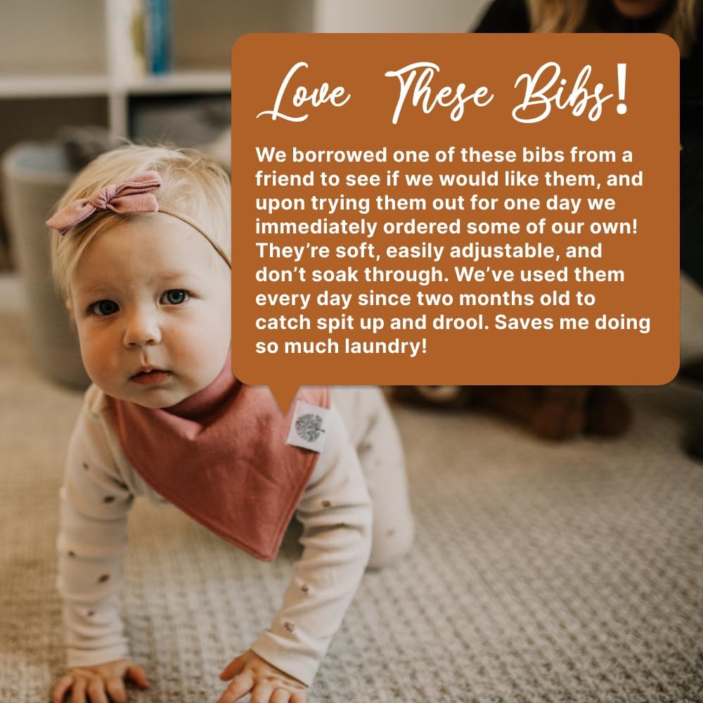 Parker Baby Bandana Drool Bibs 8 Pack Baby Bibs for Boys, Girls, Unisex - Soft & Stylish Teething