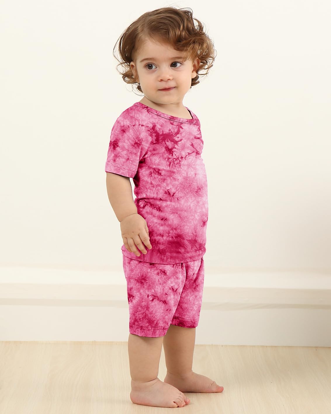 Jimonda Baby/Toddler Soft Sleepwear Short sleeve Kids Cool Pajama Outdoor 2-Piece Shirt&Shorts