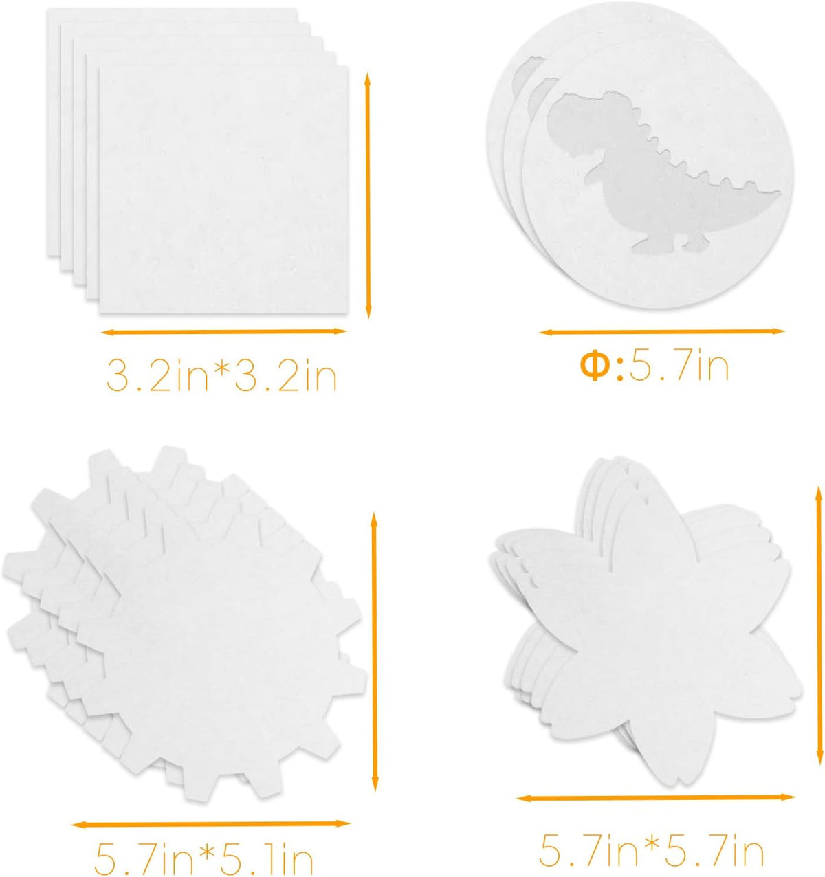 Spin & Paint Refill Pack is for the Wings Giant Spin Art Machine, 5 x Small Cards - 10 x Large