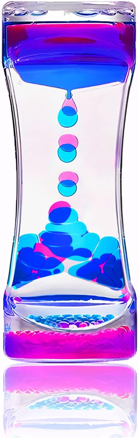YUE MOTION Liquid Motion Bubbler - Calming Toys for Kids and Adults - Liquid Hourglass - Handheld