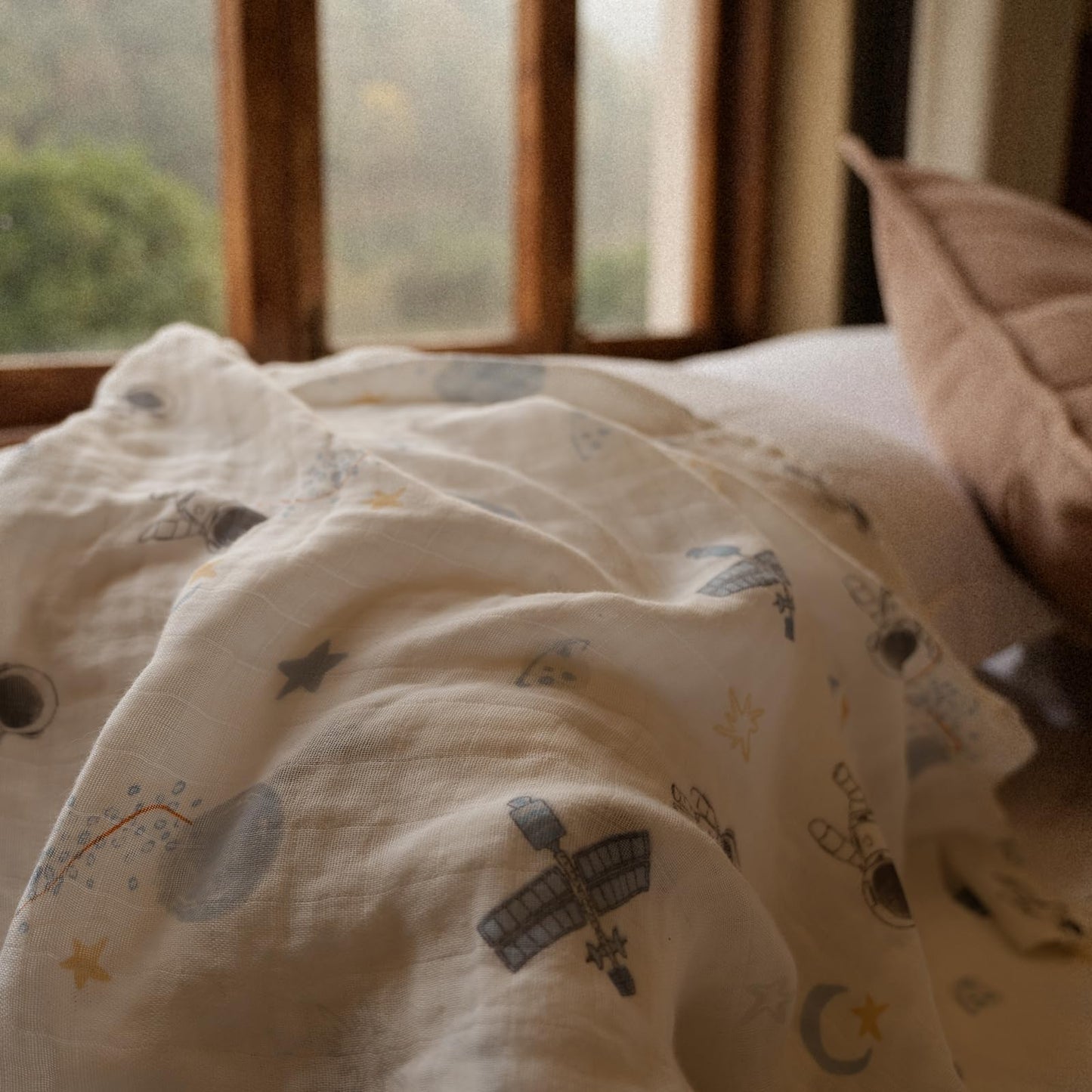 GLLQUEN BABY Receiving Blankets Boy Muslin Swaddle Blankets for Newborn