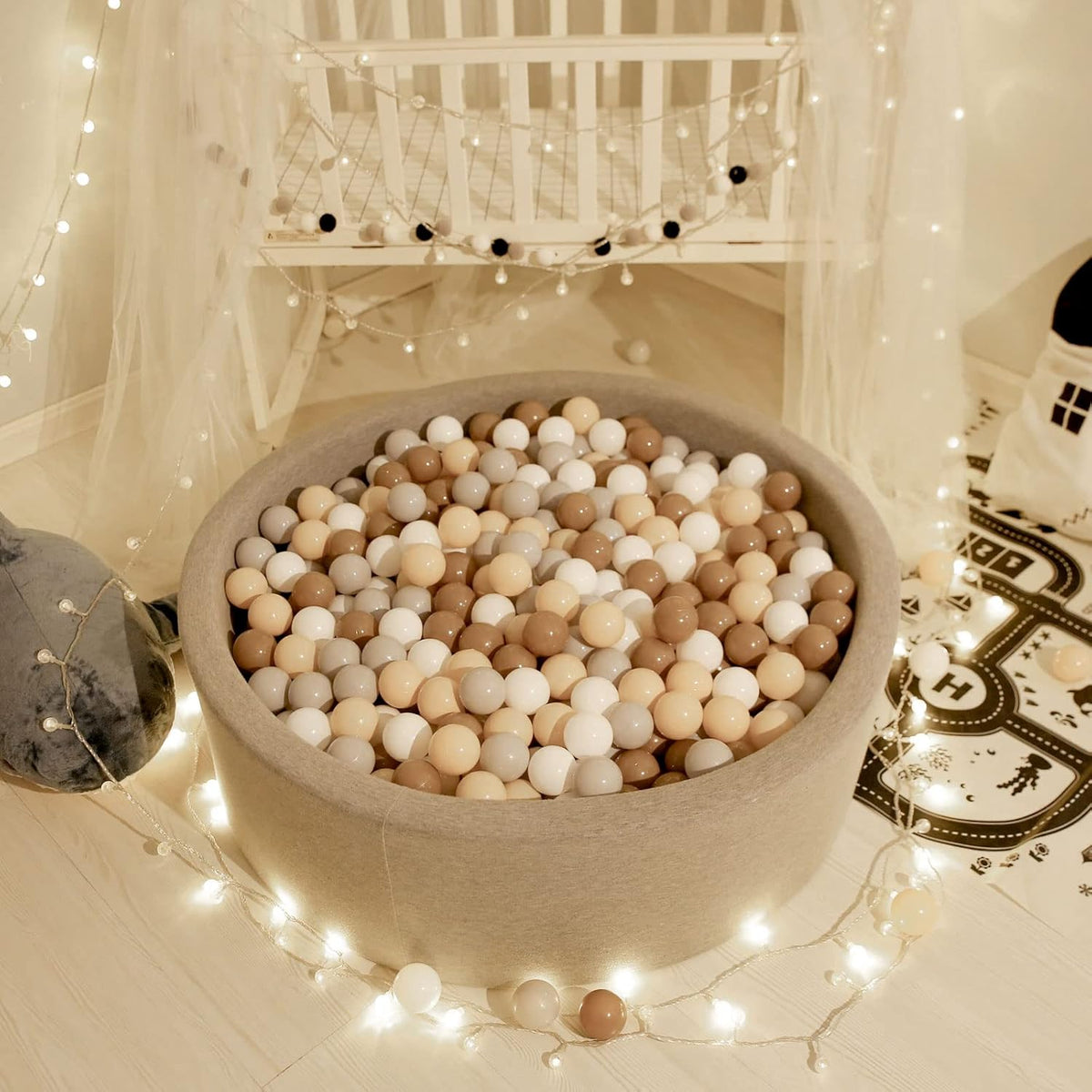 GOGOSO Balls for Ball Pit - Plastic Ball for Toddlers 1-3, Baby Kids Ball Pool Decoration 50 100