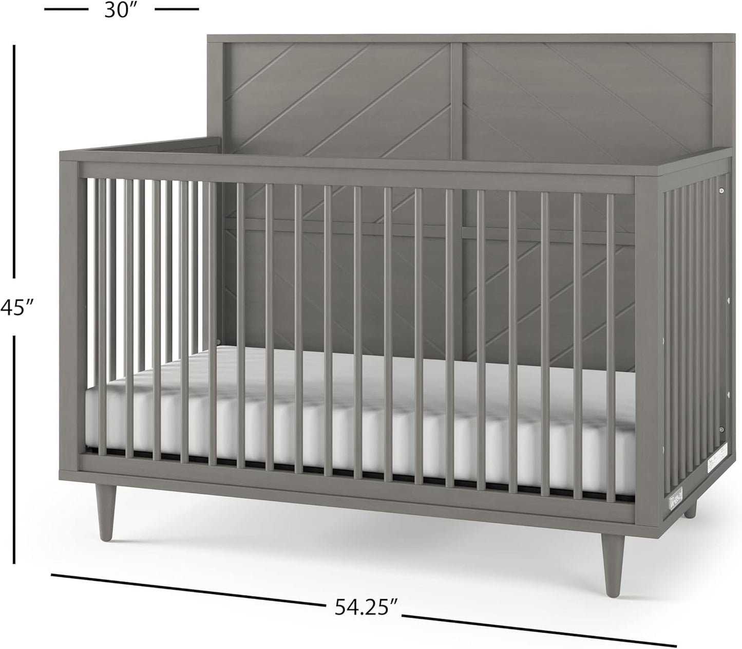 Child Craft Surrey Hill 4-in-1 Convertible Crib, Baby Crib Converts to Day Bed, Toddler Bed and