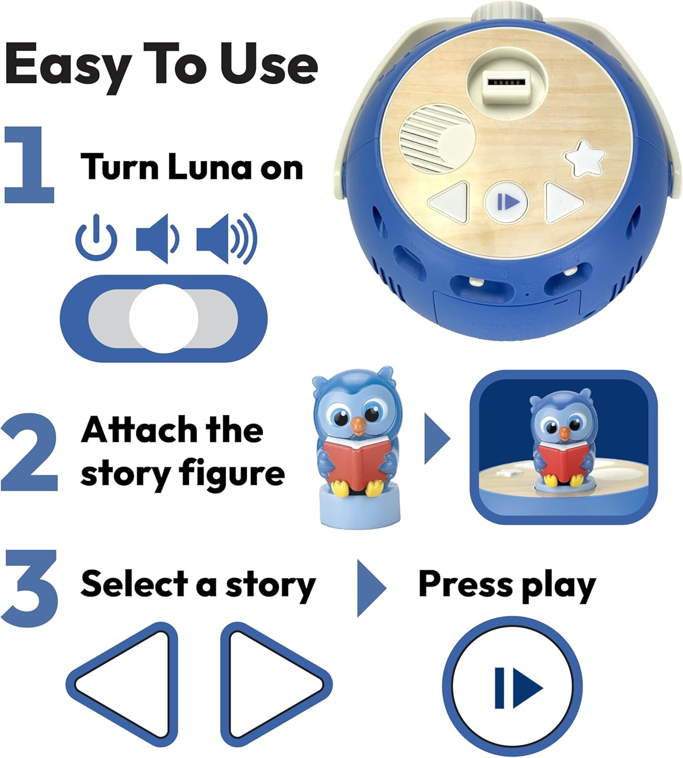 Kids Book Projector – 5 Daniel Tiger & 5 Classic Read-Aloud Stories, 10 Songs & Night Light &