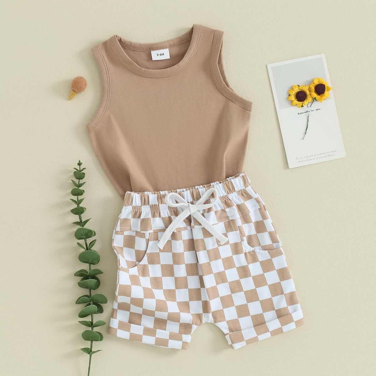 Kupretty Baby Boy Summer Clothes Sleeveless Tank Tops Vest T-Shirt + Casual Shorts Toddler Outfits