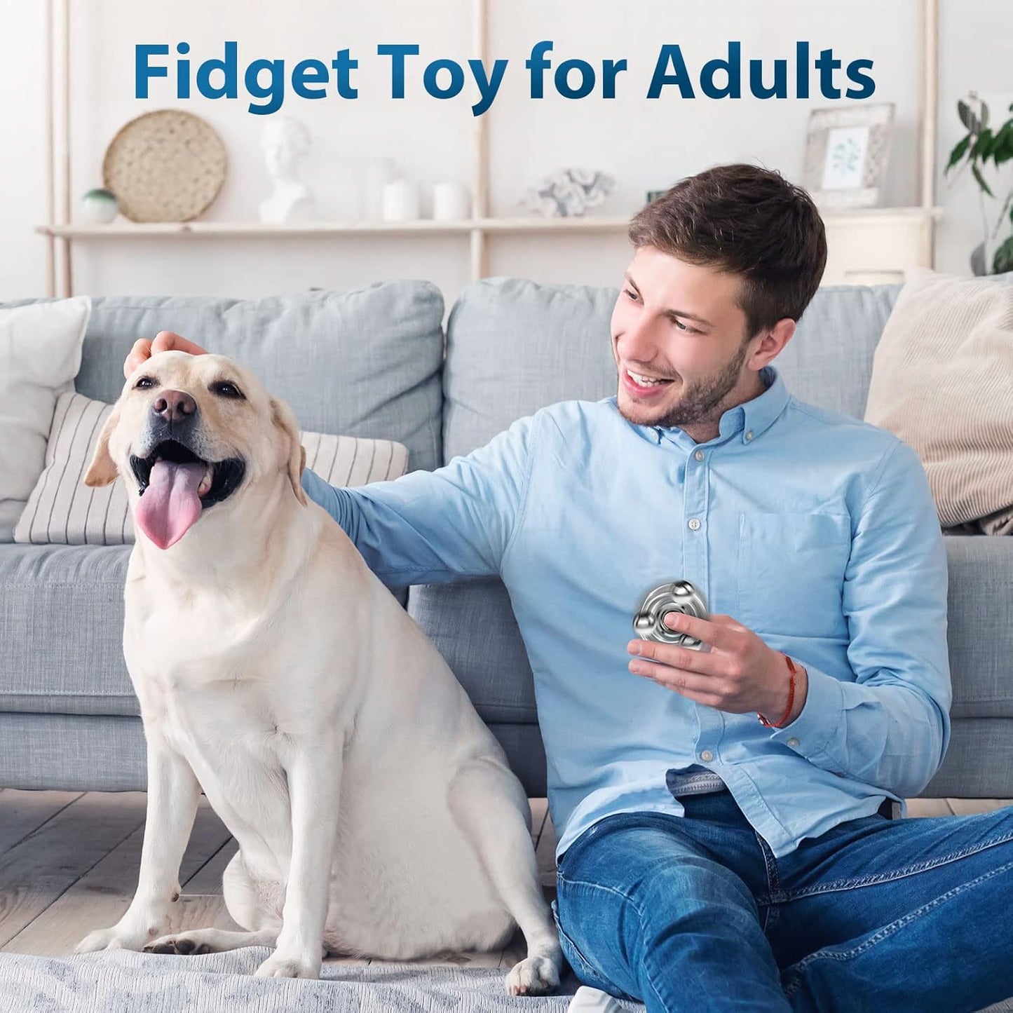 Fidget Slider Toy,Steel Ball Orbiter Magnetic Slider Sensory Toys,360° Rotation Anxiety Stress