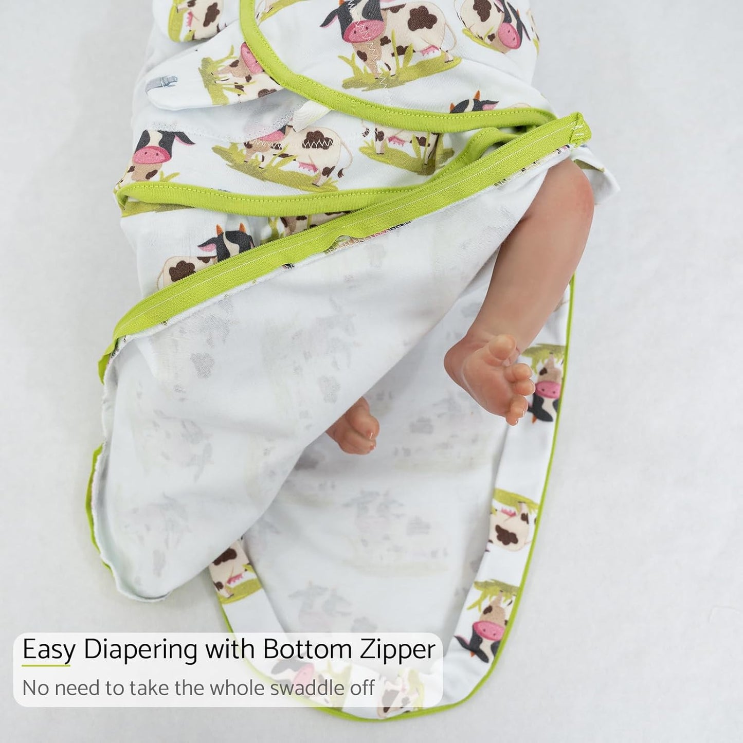 LollyBanks Baby Swaddles, 100% Organic Cotton Swaddle for Newborns Boys and Girls, 3-6 Months
