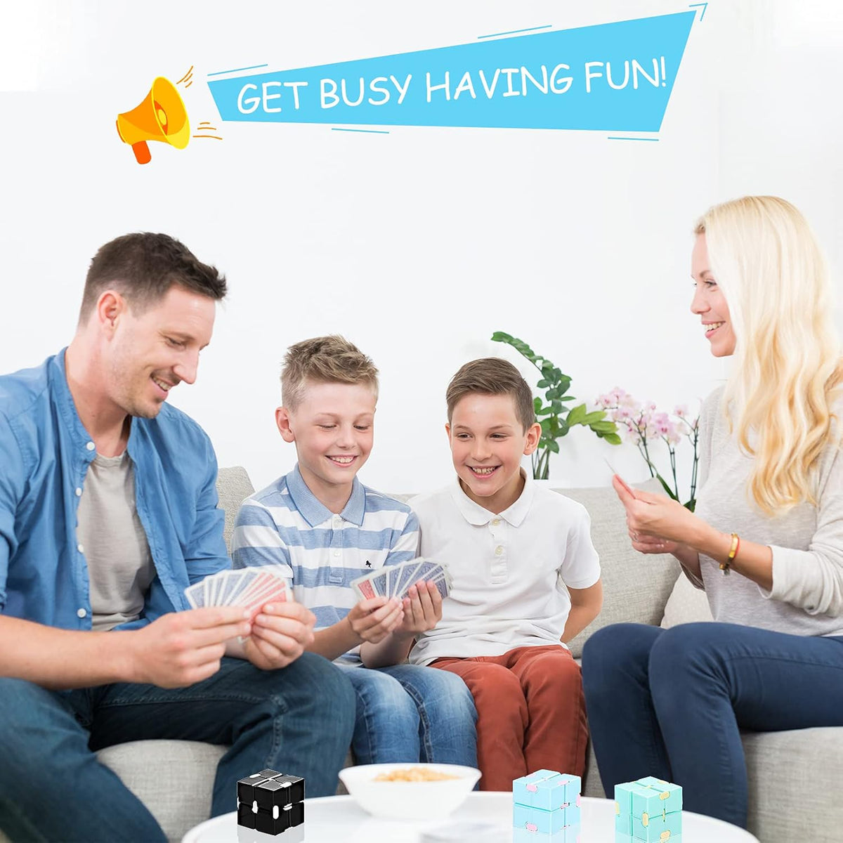 22 Pieces Toy Cube, Handheld Cube Anxiety Relief Cube Flip Toys Toy Blocks for Adults Relieve