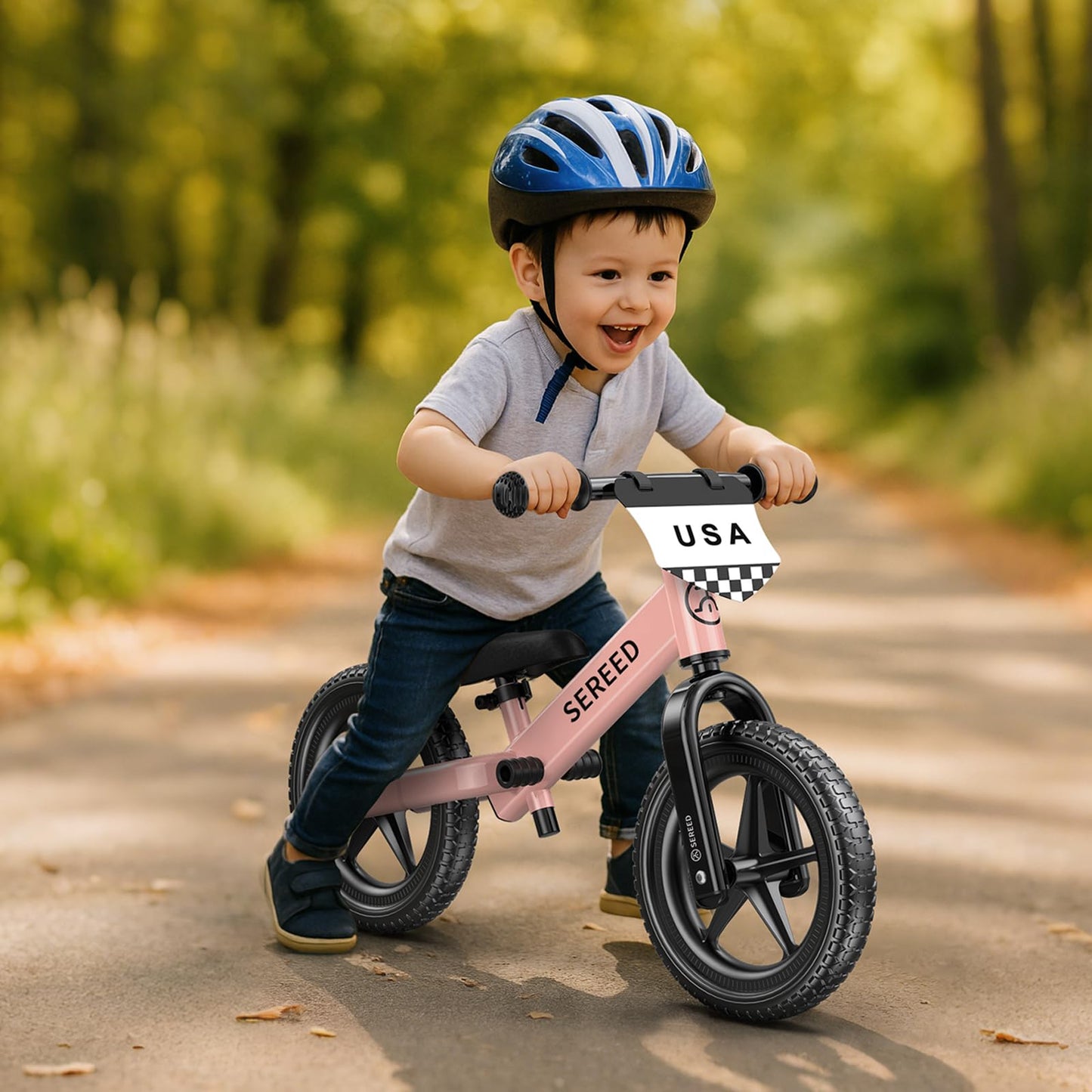 SEREED Toddler Balance Bike 2 Year Old, Gift for 2-3 Boys Girls, Adjustable