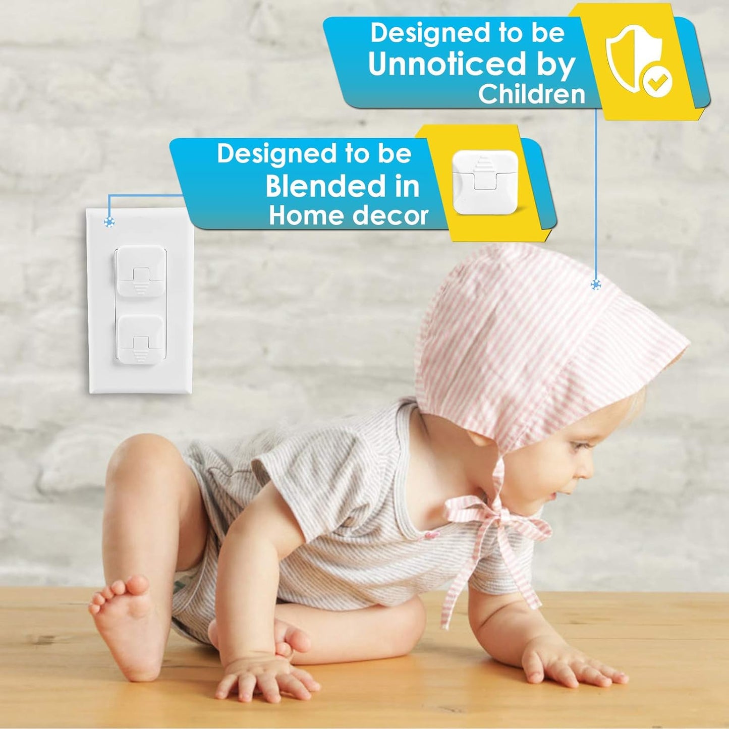Outlet Covers Babepai 38-Pack White Child Proof Electrical Protector Safety Improved Baby Safety