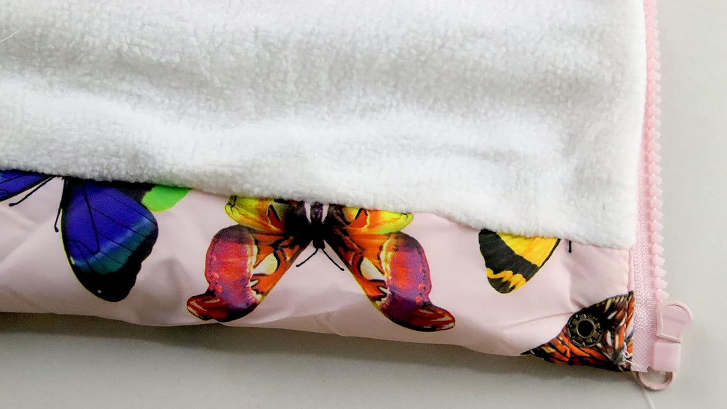 Miss Bei Girl's Winter Coat Jacket Hooded Kids Toddler Flower Print Parka Outwear Warm Cotton