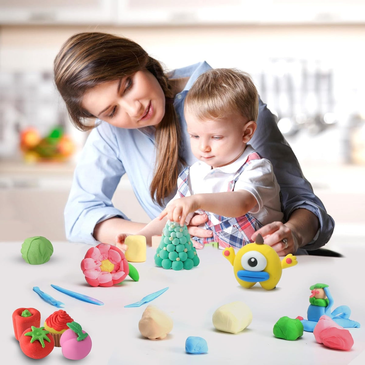 ARTPAR Air Dry Clay 156 Colors,Modeling Magic Clay for Kids Bulk Kit, Soft & Non Sticky,Non-Toxic