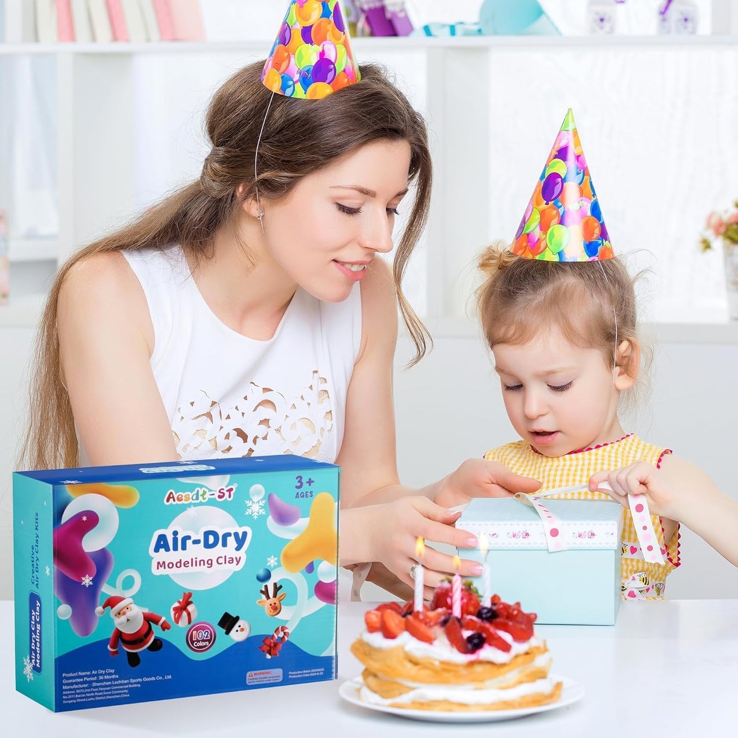 Air Dry Clay 102 Colors, Modeling Clay for Kids, Model Magic Clay, DIY Molding Clay Kit with