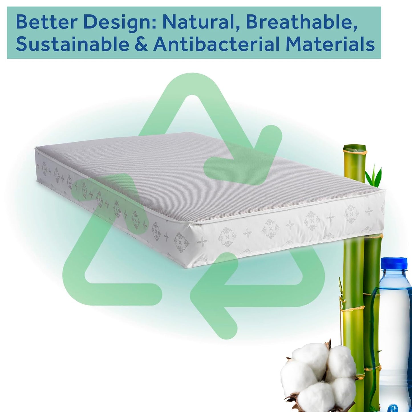 Sealy Baby Airy Night Diamond Breathable Crib Mattress, Made in USA, GREENGUARD GOLD Certified