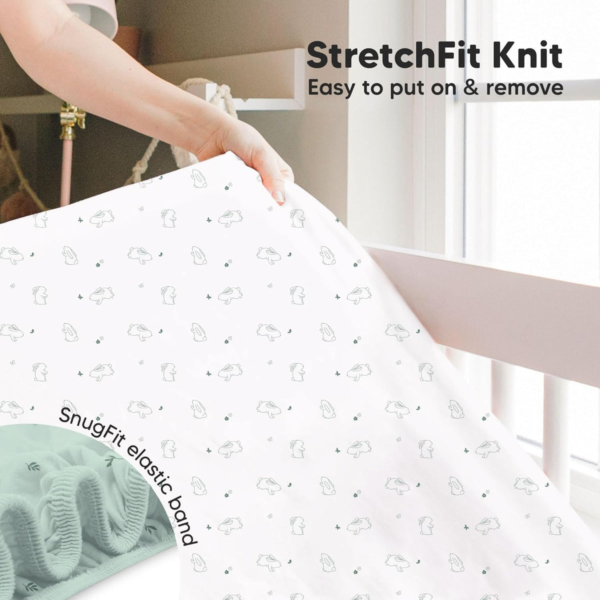 KeaBabies 2-Pack Baby Crib Sheets for Boys, Girls - 52x28 Viscose Derived from Bamboo Toddler Bed