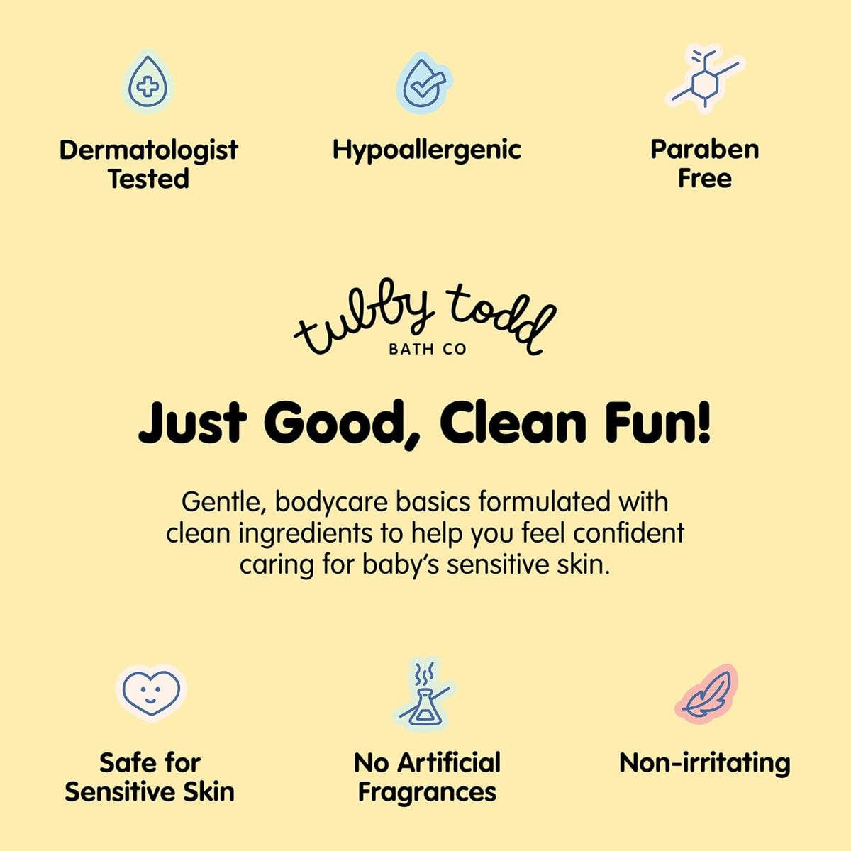 TUBBY TODD's Baby Body Wash & All Over Ointment Eczema Set - Gentle, Hypoallergenic Skincare for
