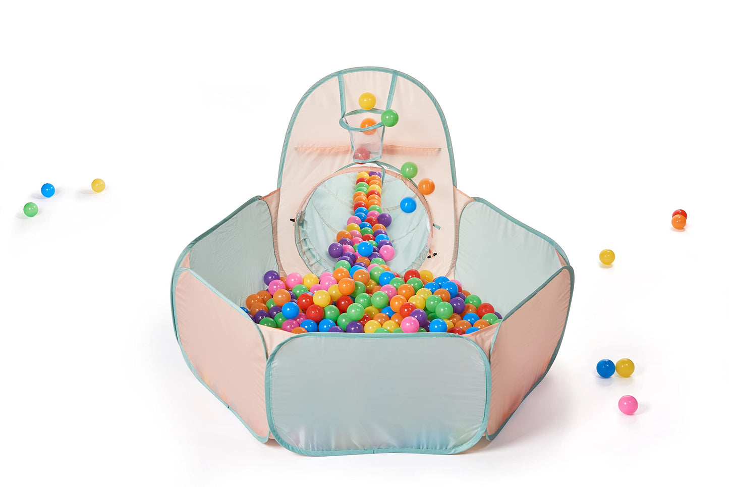 UTEX 3 in 1 Pop Up Play Tent with Ball Pit, Indoor/Outdoor Playhouse