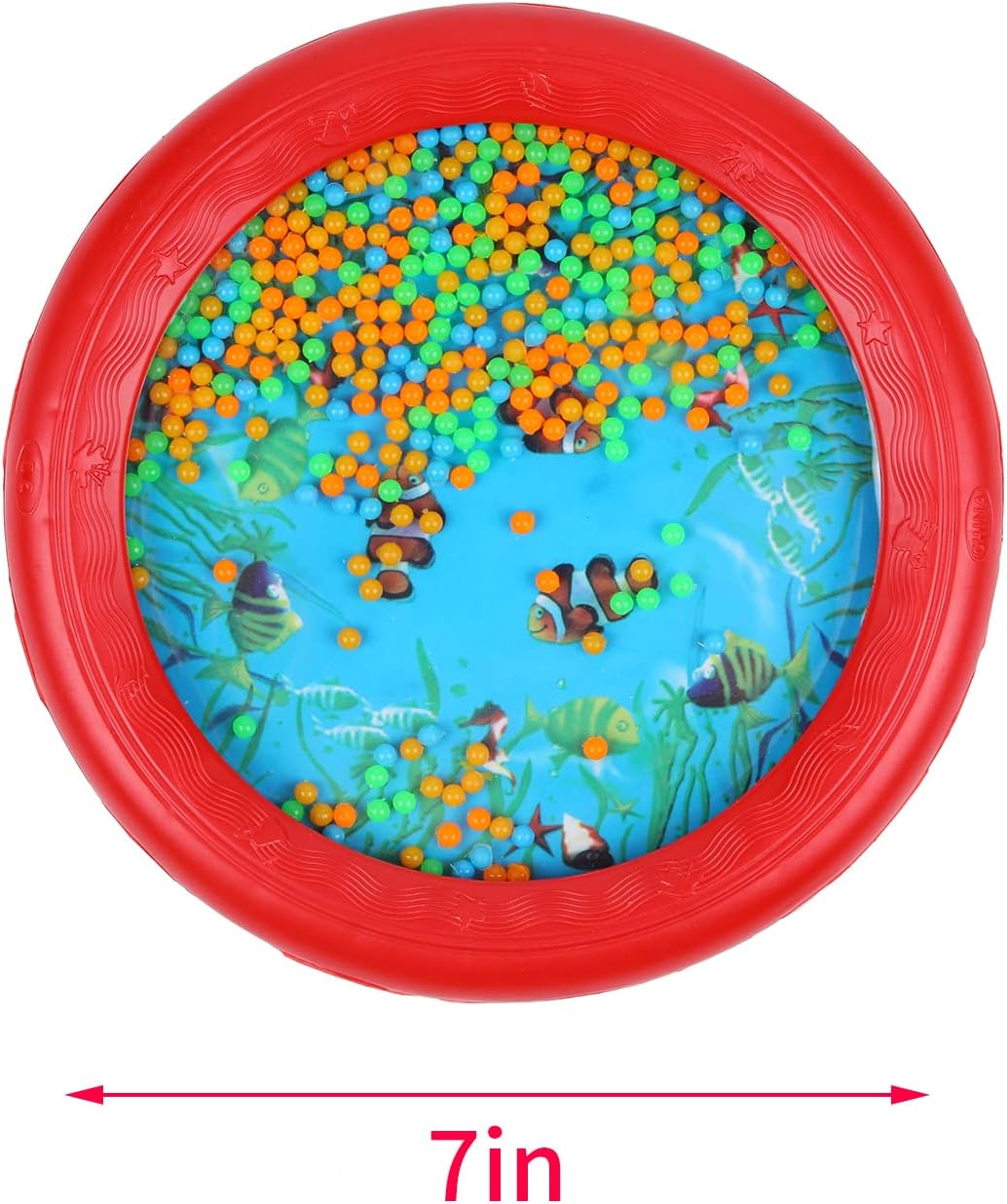 Musfunny Ocean Drum Wave Bead Drums Gentle Sea Sound Music Gift Musical Educational Sea Sound Drum