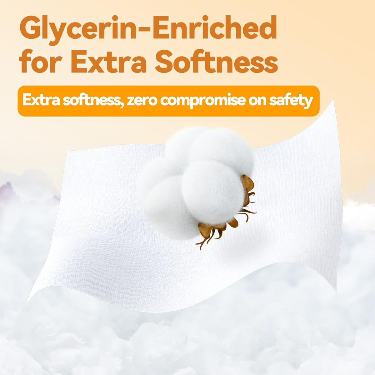 Winner 100% Cotton Dry Wipes, USDA Certified Baby Wipes, 600 Count, Soft & Gentle, Hypoallergenic &