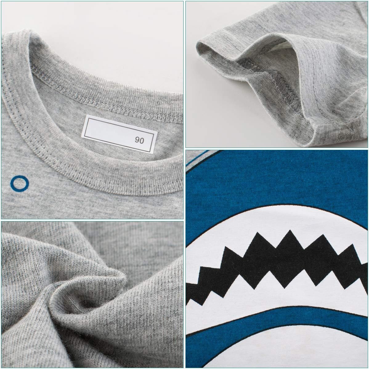 Boys' 4-Pack Excavator Short Sleeve Crewneck T-Shirts Top Tee Size 2-7 Years Toddler Boys' Value