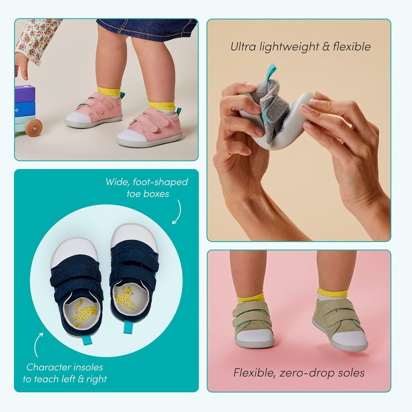 Ten Little First Walker Baby Shoes & Toddler Shoes for Boys & Girls - Lightweight, Breathable