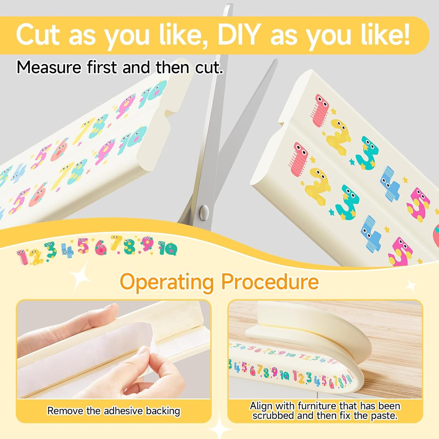 Edge Protector for Baby 6.5ft Soft Protective Foam Cushion Furniture Edge and Corner Guards Baby