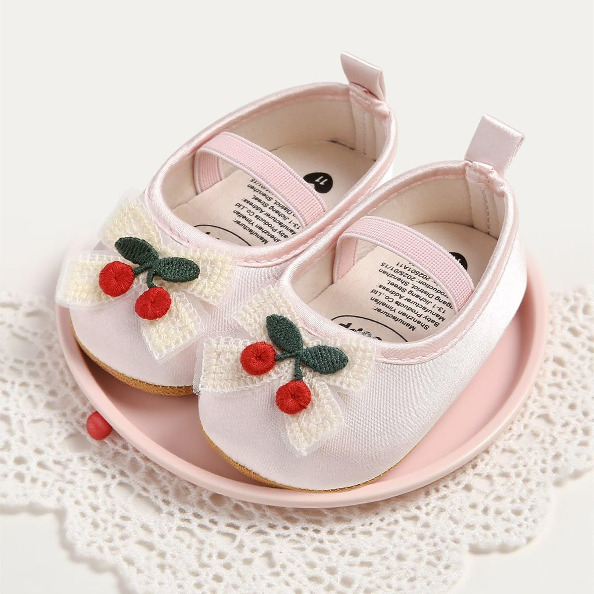 Baby Shoes Mary Jane Flats Non Slip Soft Sole Infant Toddler Sneakers First Walkers Party Christmas