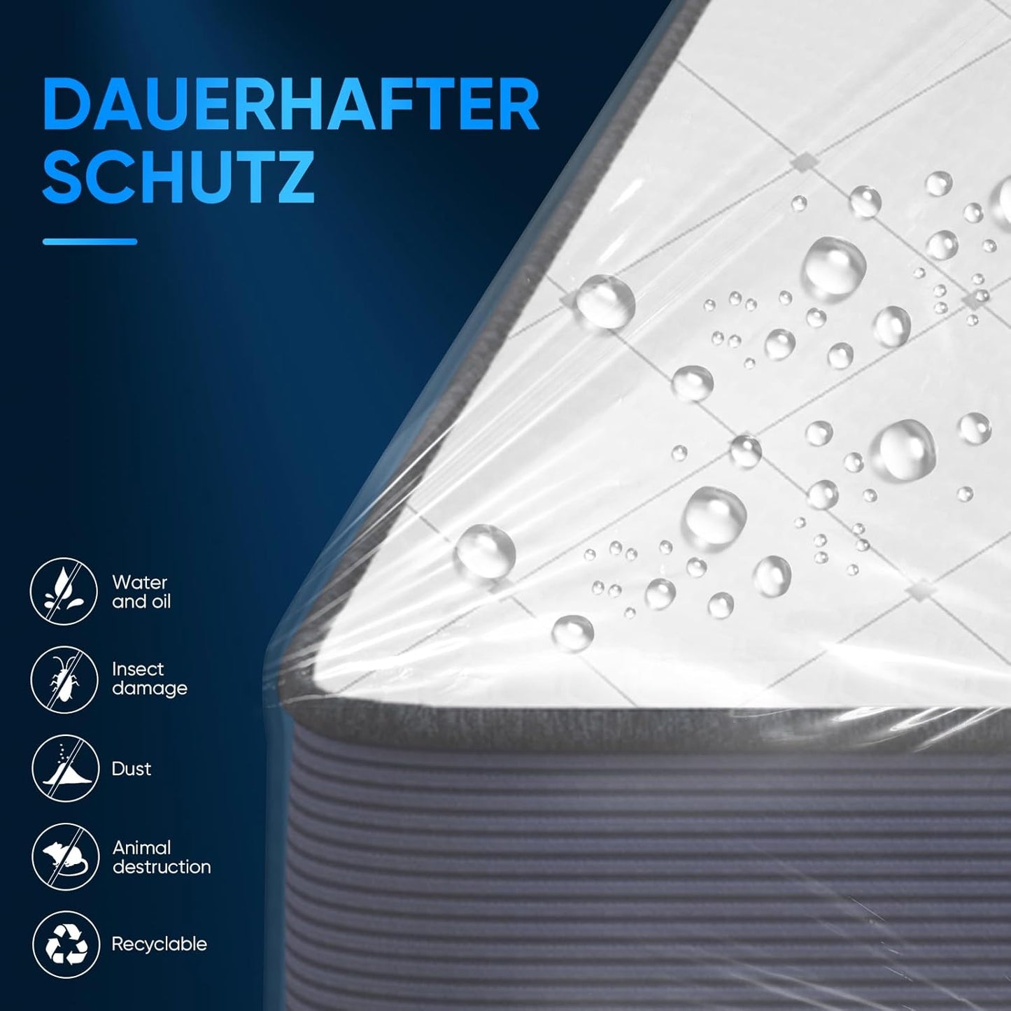 ZCHENBS® – Mattress Bags for Moving and Storage,Mattress Bag with Zippers,5 Mil Ultra-Thick Bed