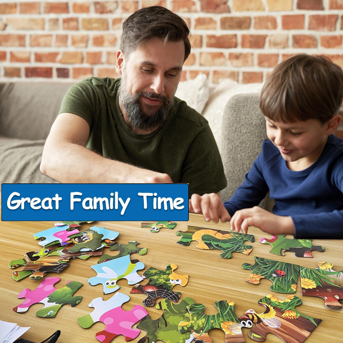 Jumbo Floor Puzzle for Kids, Large Jigsaw Puzzles 35 Piece for Kids Ages 3-5,Preschool Learning &